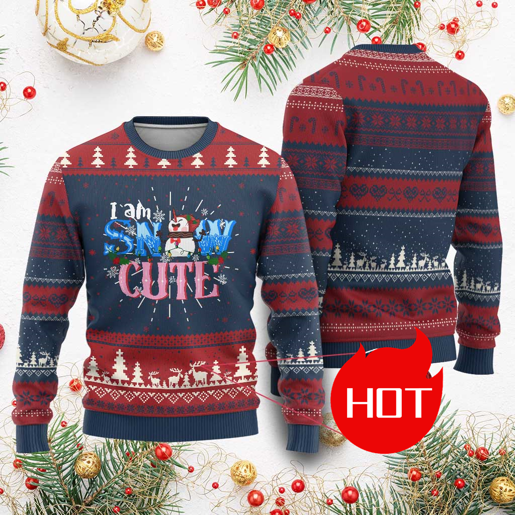 3D Printing Xmas - Xmas Snowman Ugly Christmas Sweater Funny