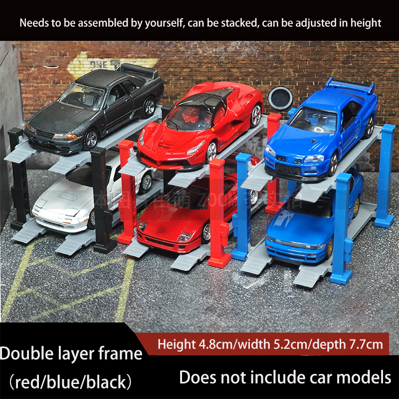 3D Printing Car - 1:64 Car Model Scene Double-layer Three-dimensional