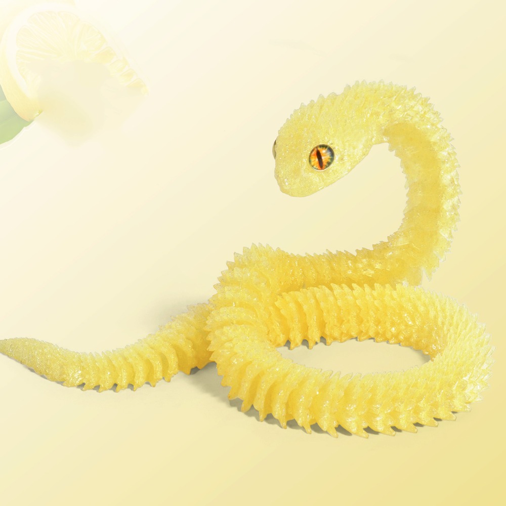 3D Printing Simulator - Realistic 3D Printed Snake 30/45/60cm Multicolor