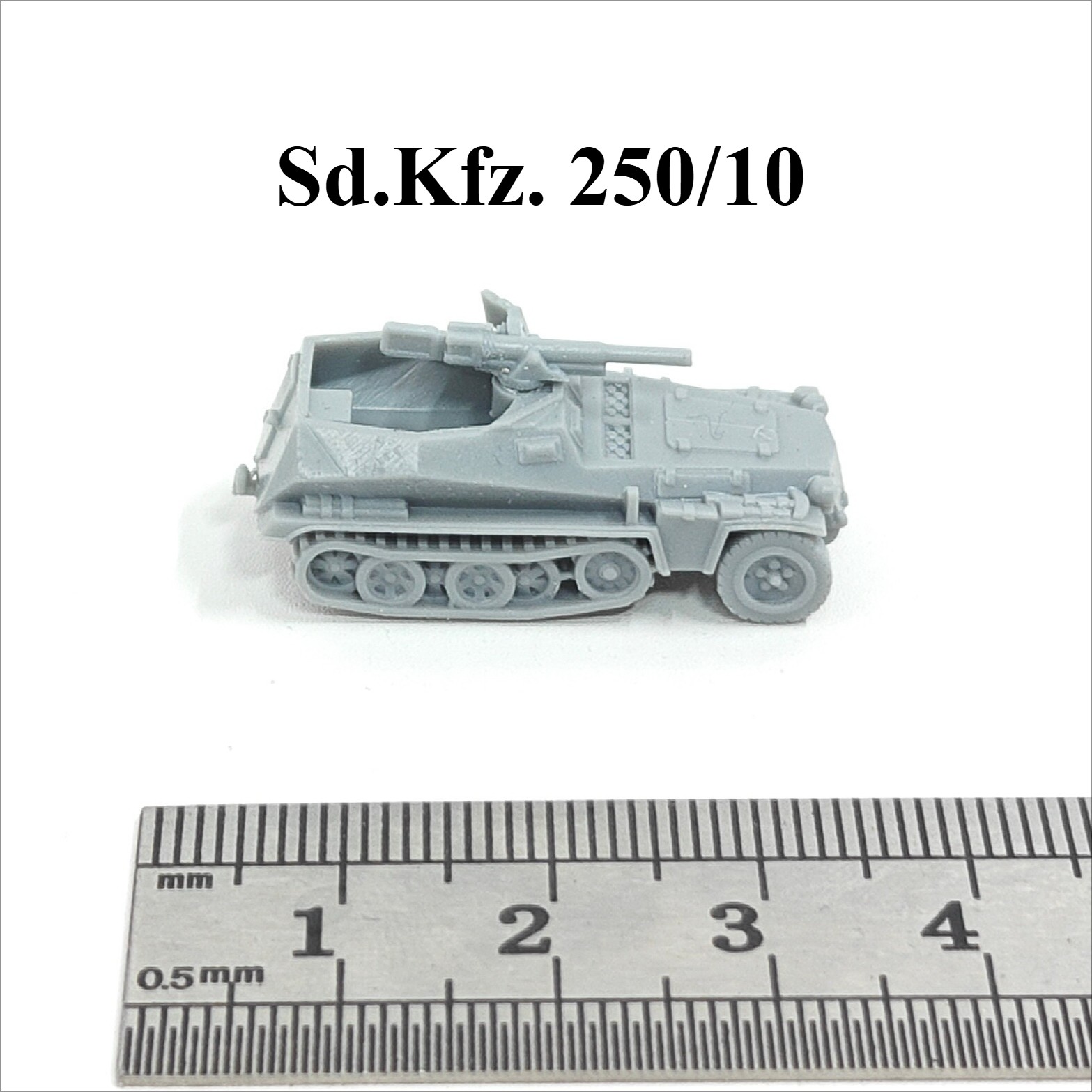 3D Printing Simulator - WWII German Sd.Kfz. 250/10 Half-track,3D Printed,1/144