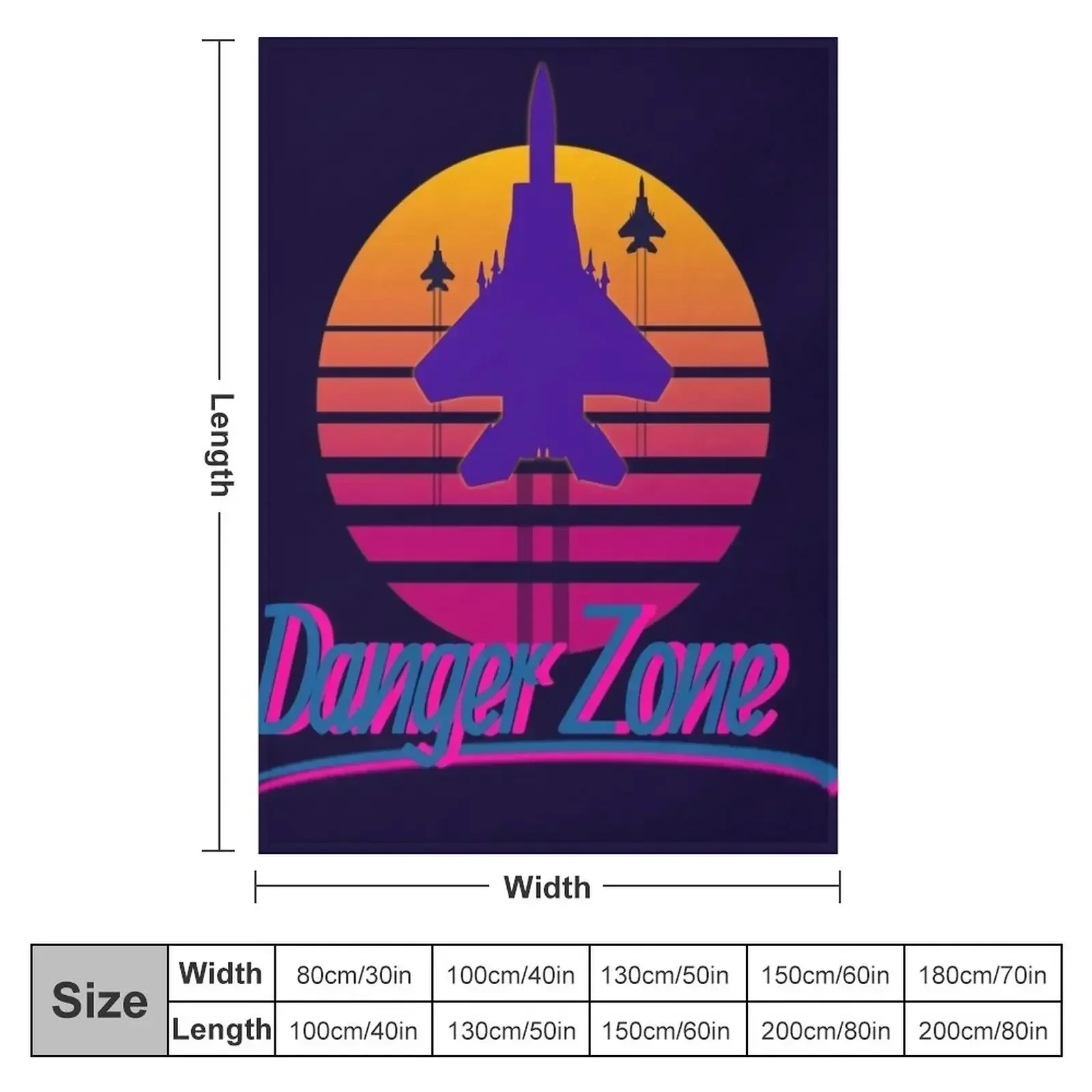 Danger Zone Throw Blanket Ultr - 3D Printing Zone incelemesi ve fiyatı
