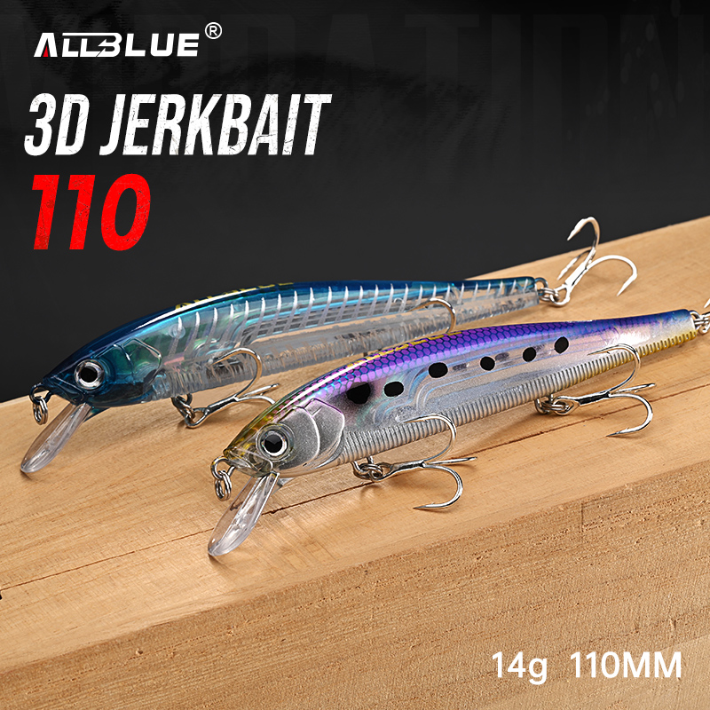 ALLBLUE 3D Jerkbait Wobbler Fi - 3D Printing Lure incelemesi ve fiyatı