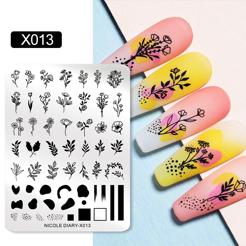 NICOLE DIARY Leaves Flower Nai - 3D Printing Template incelemesi ve fiyatı
