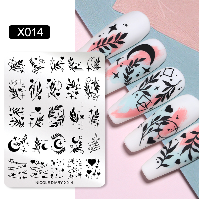 NICOLE DIARY Leaves Flower Nai - 3D Printing Template incelemesi ve fiyatı