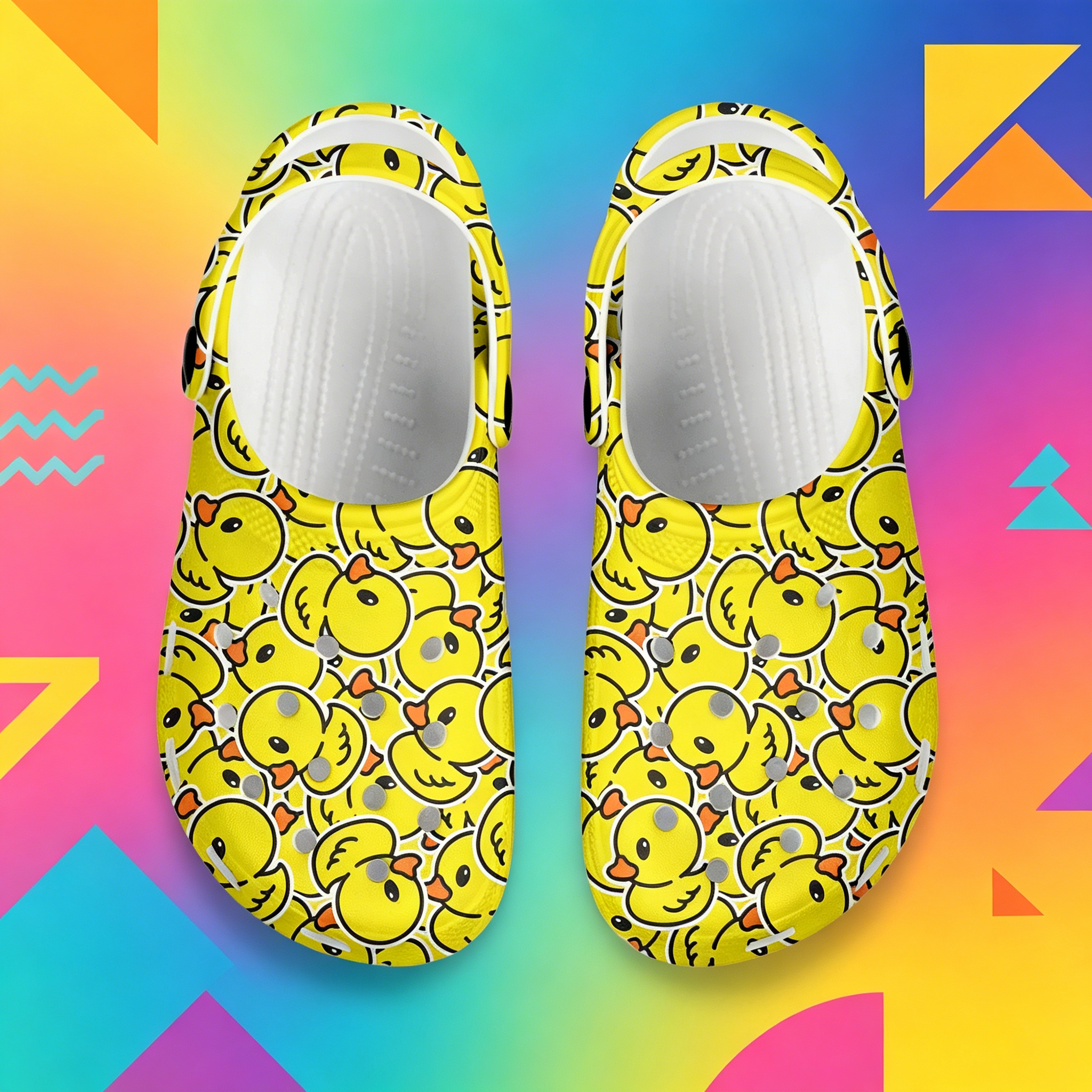 Cartoon Duck 3D Print Clogs Un - 3D Printing Outsole incelemesi ve fiyatı