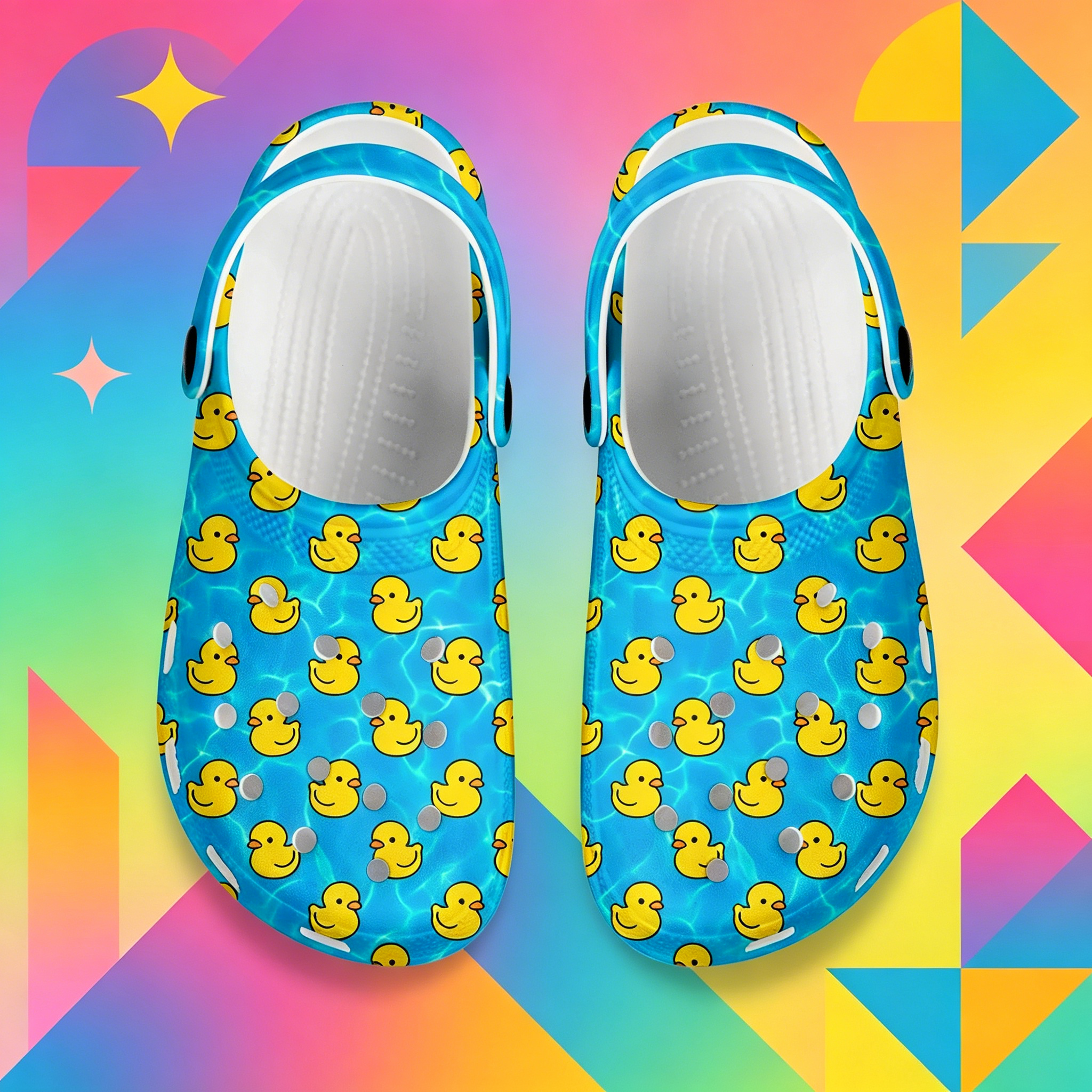 Cartoon Duck 3D Print Clogs Un - 3D Printing Outsole incelemesi ve fiyatı