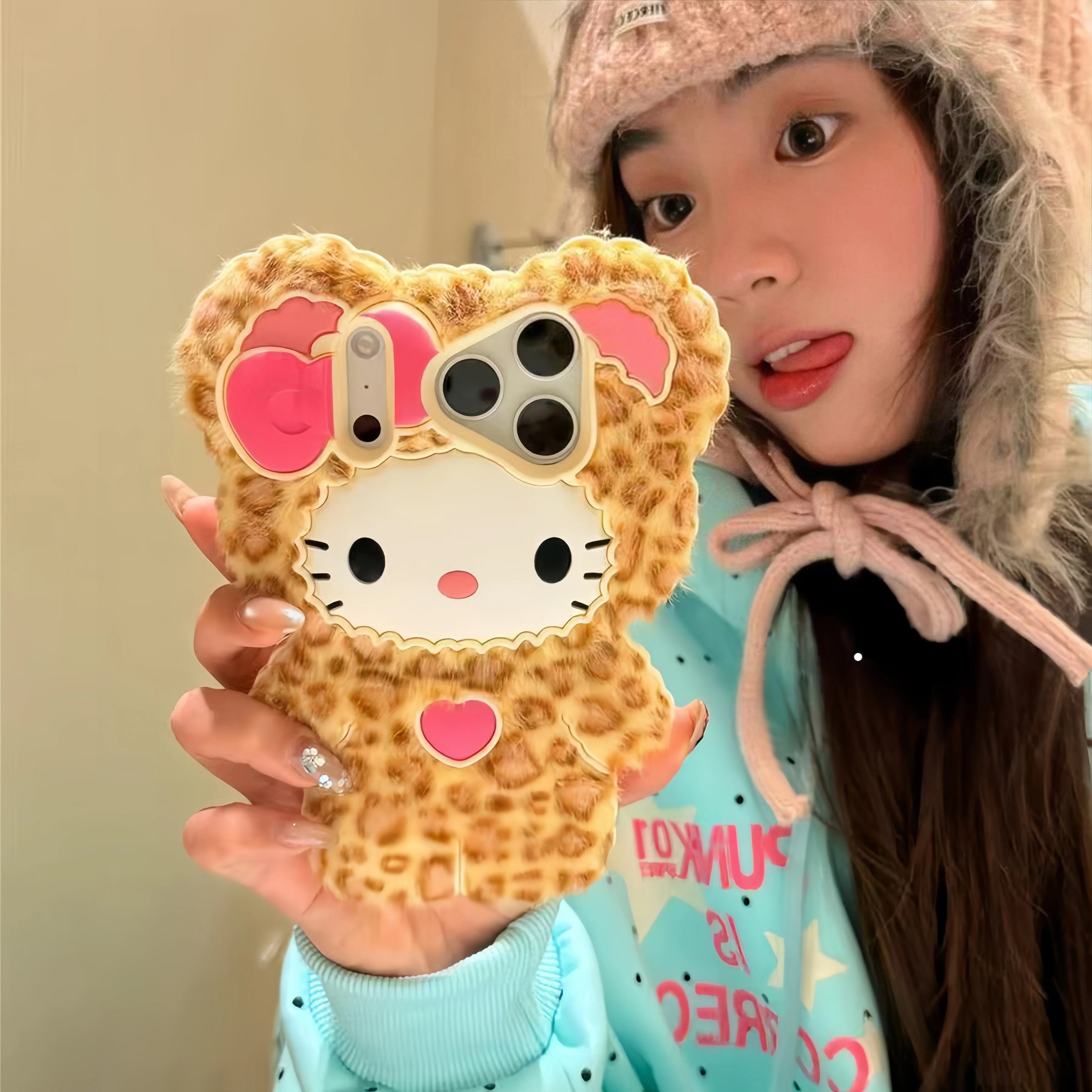 Fluffy Plush Hello Kitty Leopa - 3D Printing Iphone incelemesi ve fiyatı