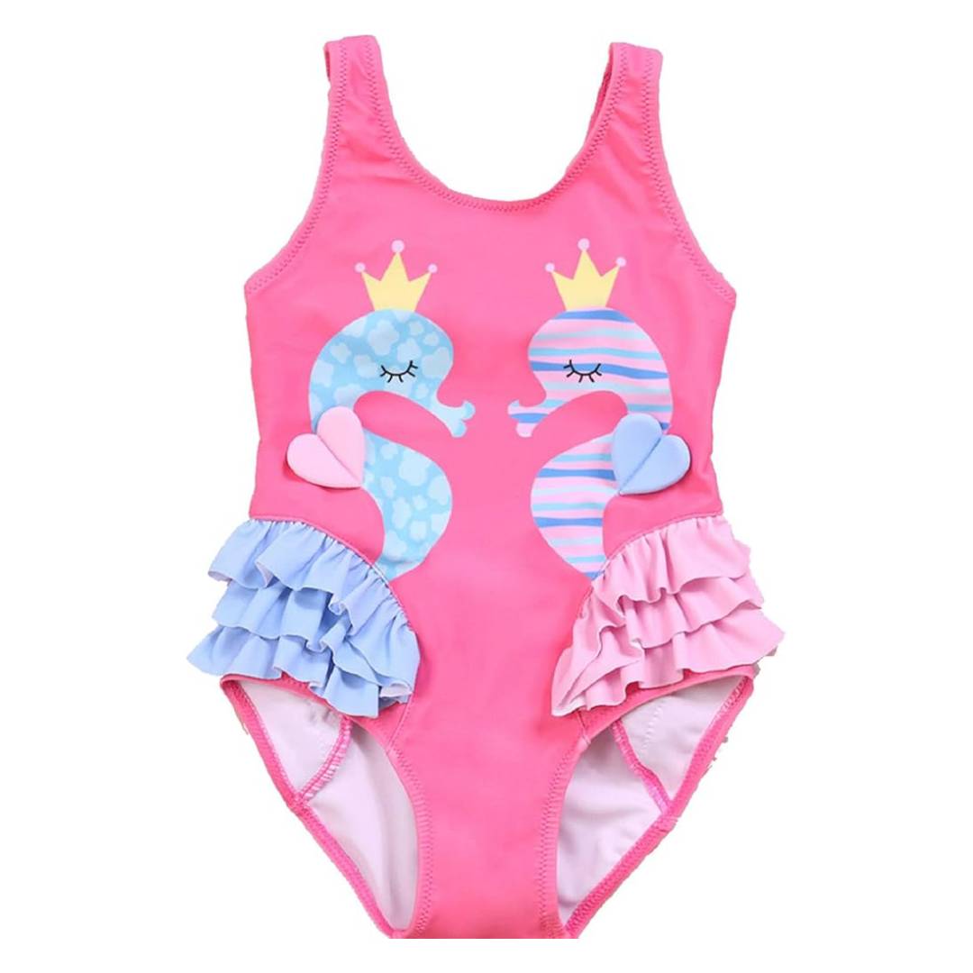 Trendy Girls Seahorse Swimsuit - 3D Printing Drawing incelemesi ve fiyatı