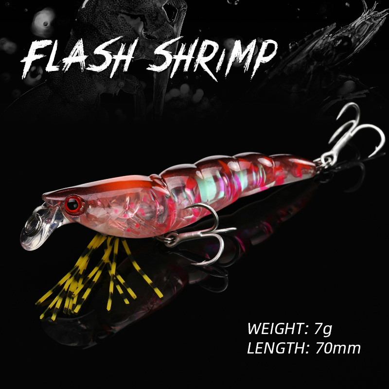 ALLBLUE 3D Flash Shrimp 70mm 7 - 3D Printing Lure incelemesi ve fiyatı