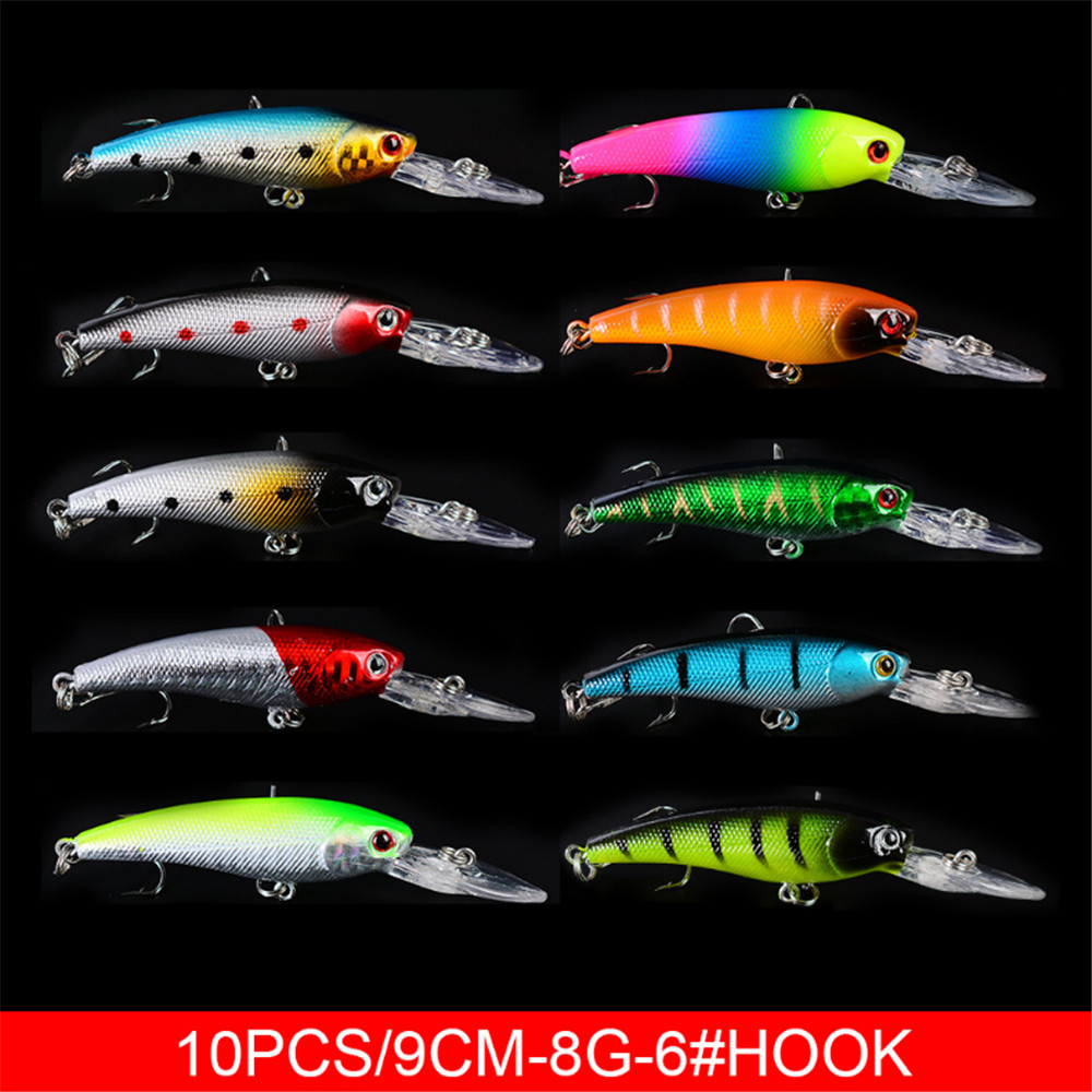 20pcs/lot Minnow Fishing Lures - 3D Printing Lure incelemesi ve fiyatı