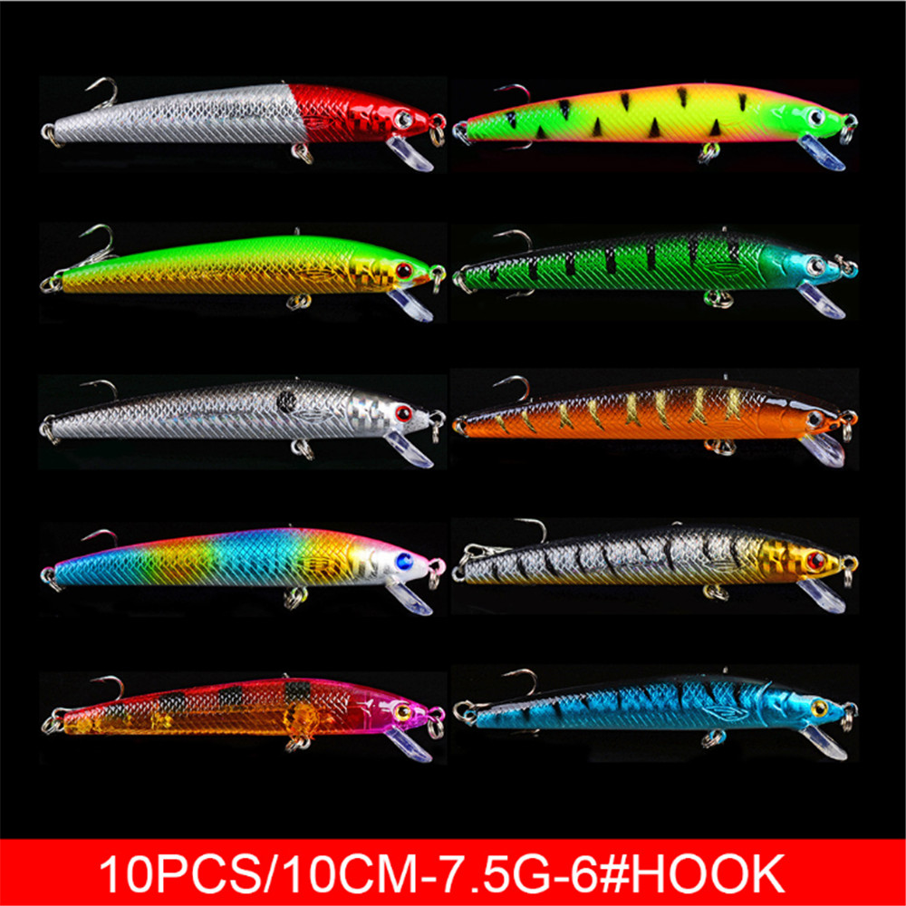 20pcs/lot Minnow Fishing Lures - 3D Printing Lure incelemesi ve fiyatı