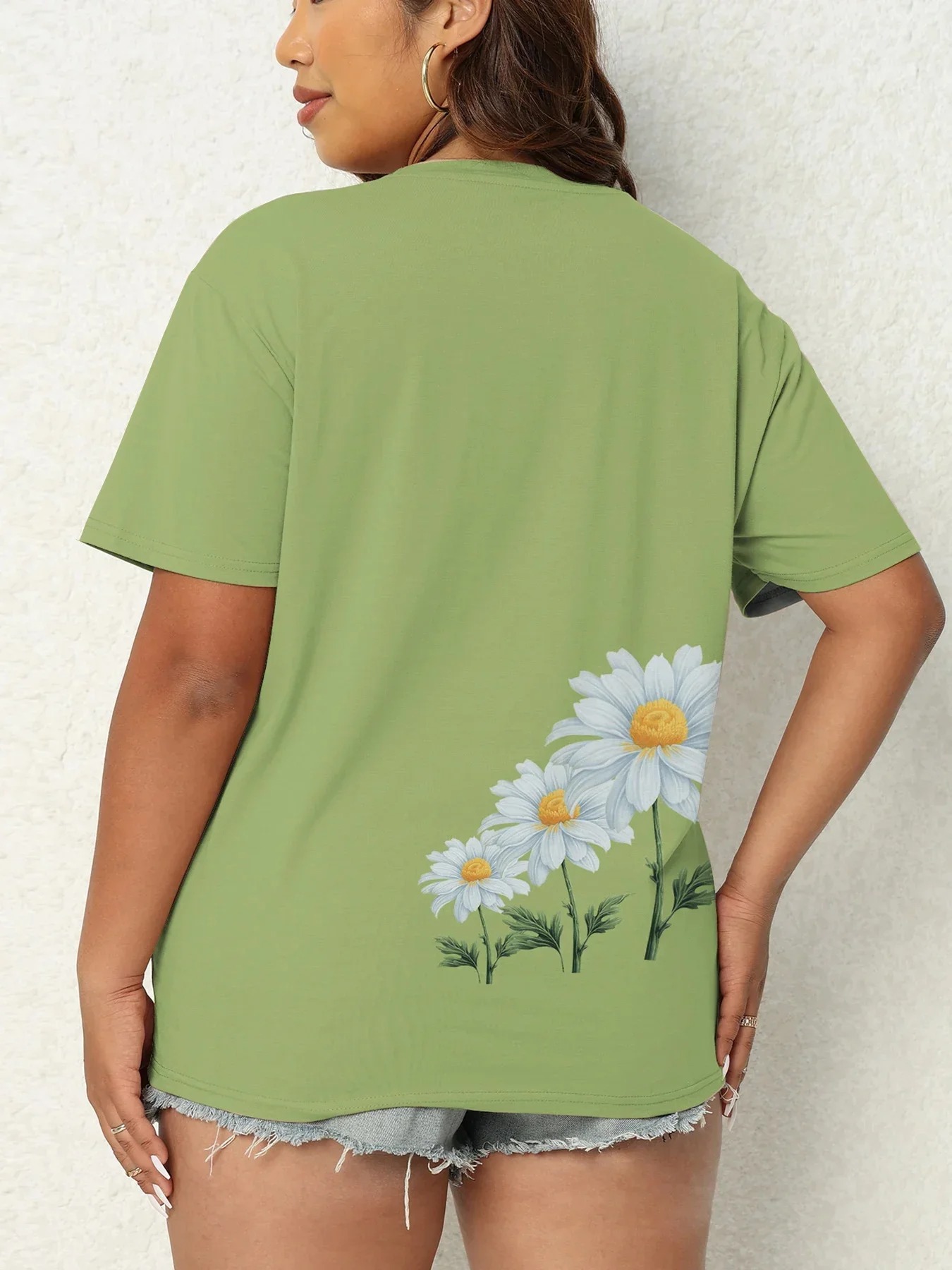 CLOOCL Daisy Floral Women T-sh - 3D Printing Drawing incelemesi ve fiyatı