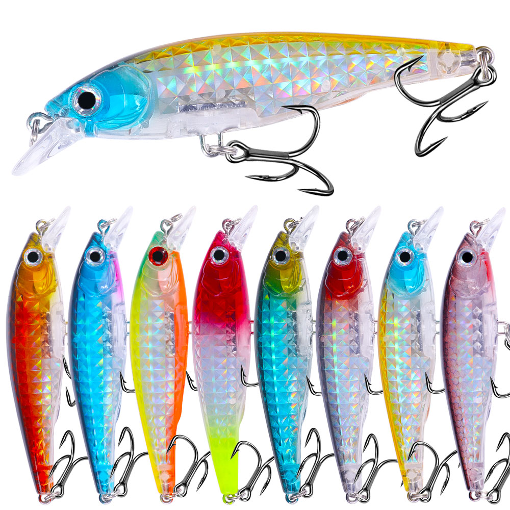 1pc Minnow fishing lure set 9c - 3D Printing Lure incelemesi ve fiyatı
