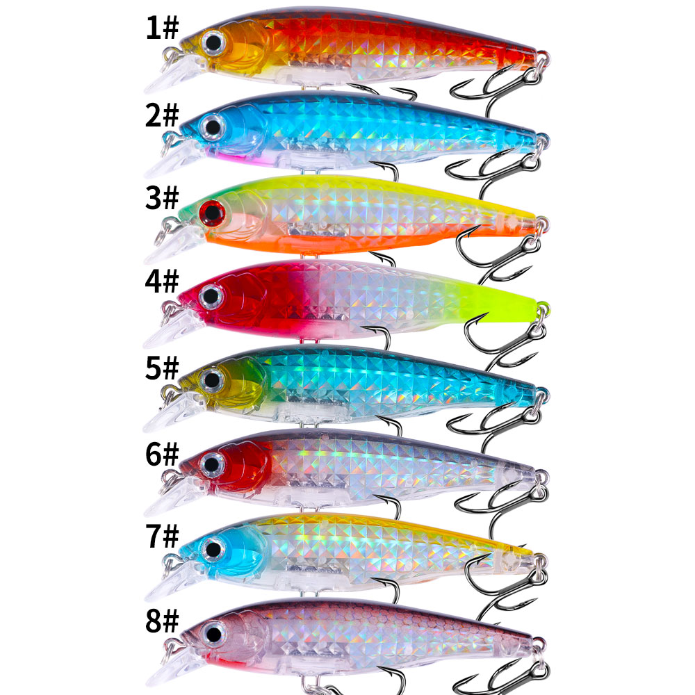 1pc Minnow fishing lure set 9c - 3D Printing Lure incelemesi ve fiyatı