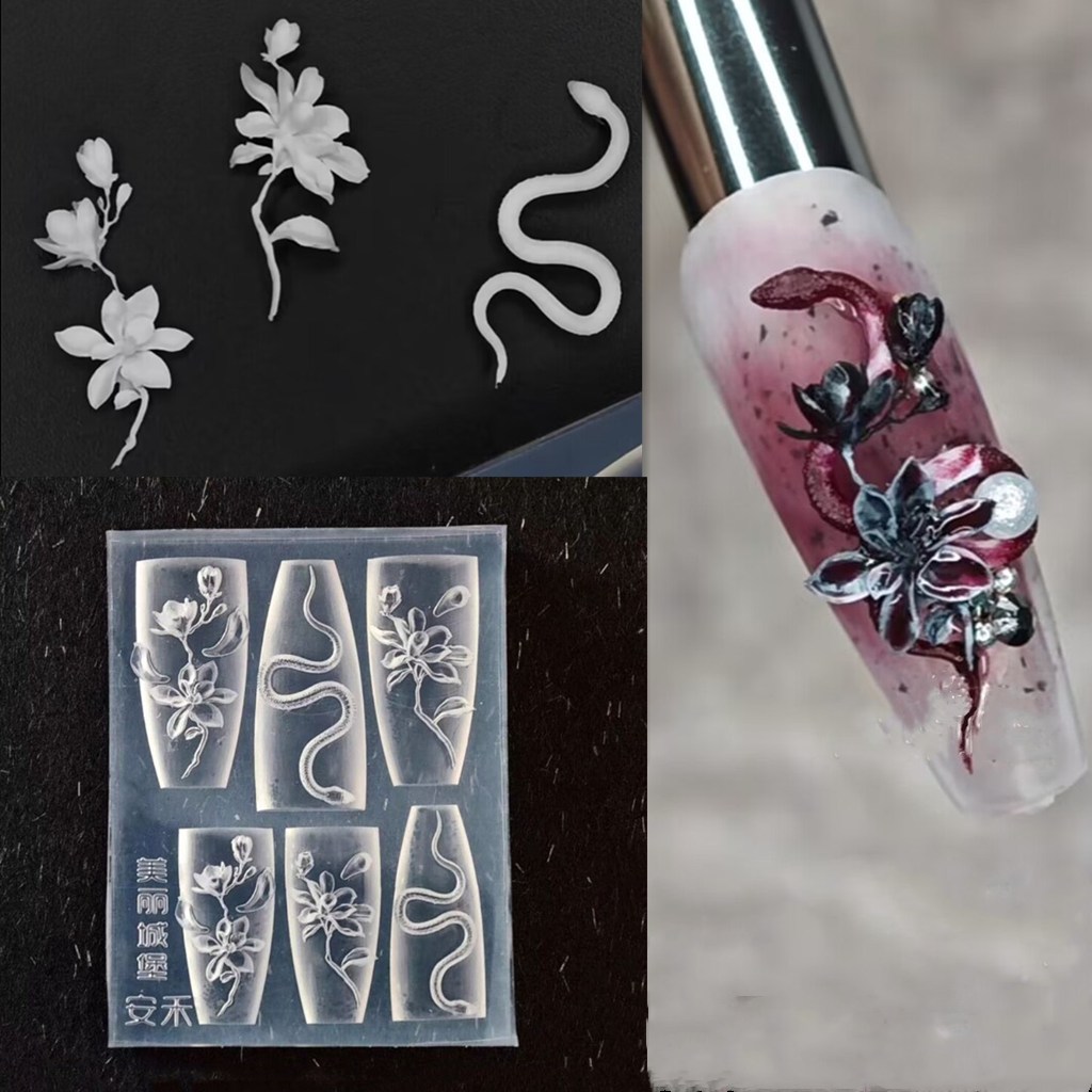 1pc Magnolia Flower Snake Rose - 3D Printing Template incelemesi ve fiyatı