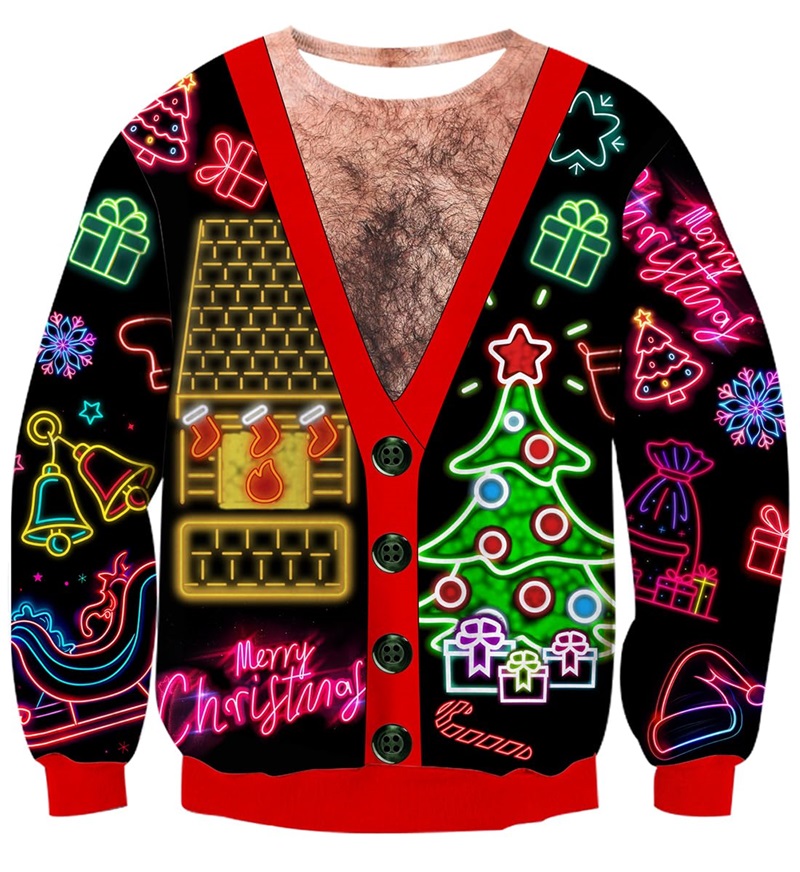 Mens Ugly Christmas Sweater 3D - 3D Printing Xmas incelemesi ve fiyatı