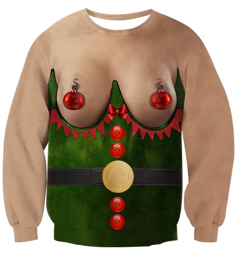 Mens Ugly Christmas Sweater 3D - 3D Printing Xmas incelemesi ve fiyatı