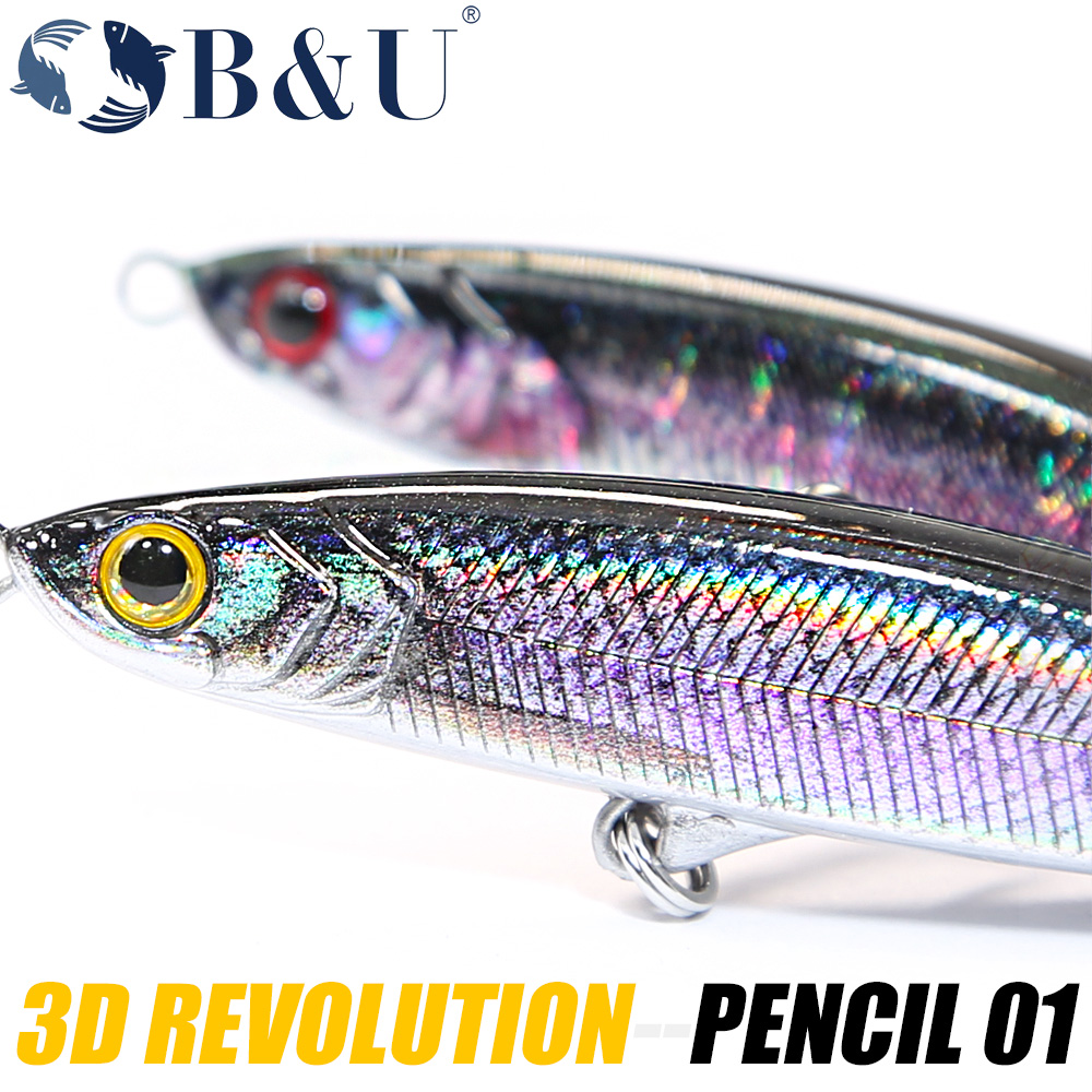 B&U Sinking Pencil Jerk Fishin - 3D Printing Lure incelemesi ve fiyatı