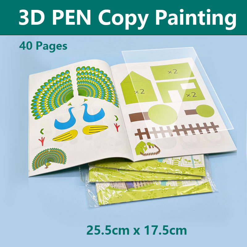3D Pen Drawing Book with Graph - 3D Printing Template incelemesi ve fiyatı