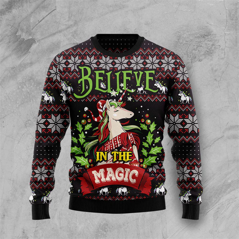 2026 New Unicorn Graphic Unise - 3D Printing Xmas incelemesi ve fiyatı