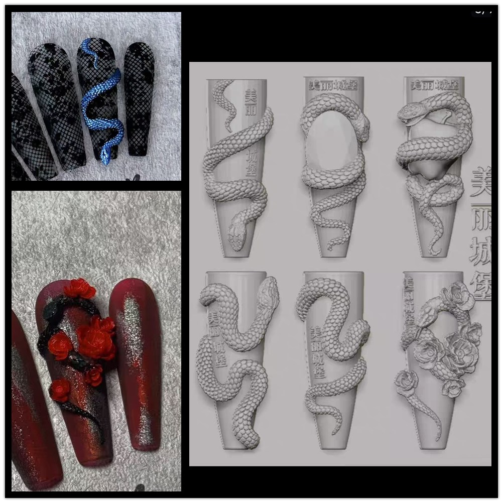 1Pc Snake  New Year Rose Snake - 3D Printing Template incelemesi ve fiyatı