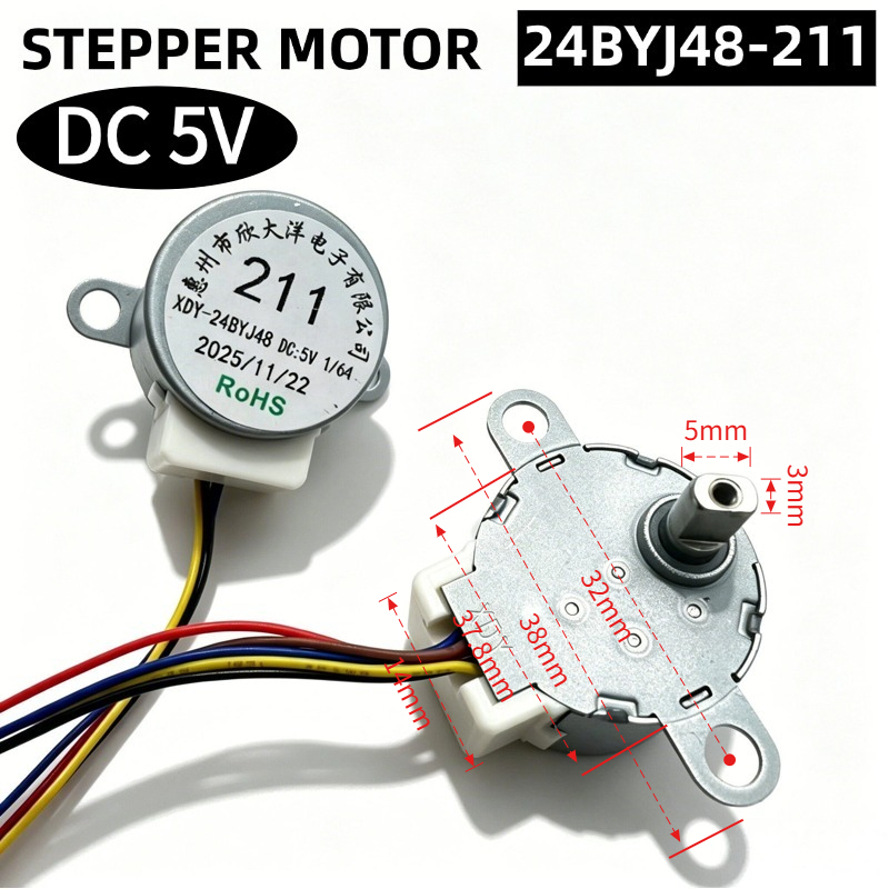 DC 5V 1:64 stepper motor 24BYJ - Stepper Motor incelemesi ve fiyatı