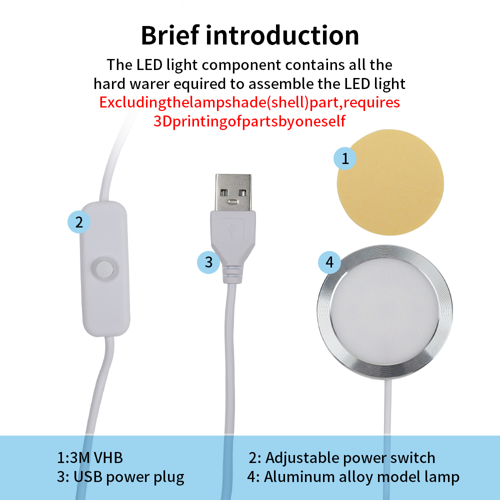 For Bambu Lab Led Lamp Kit 001 - 3D Printing Process incelemesi ve fiyatı
