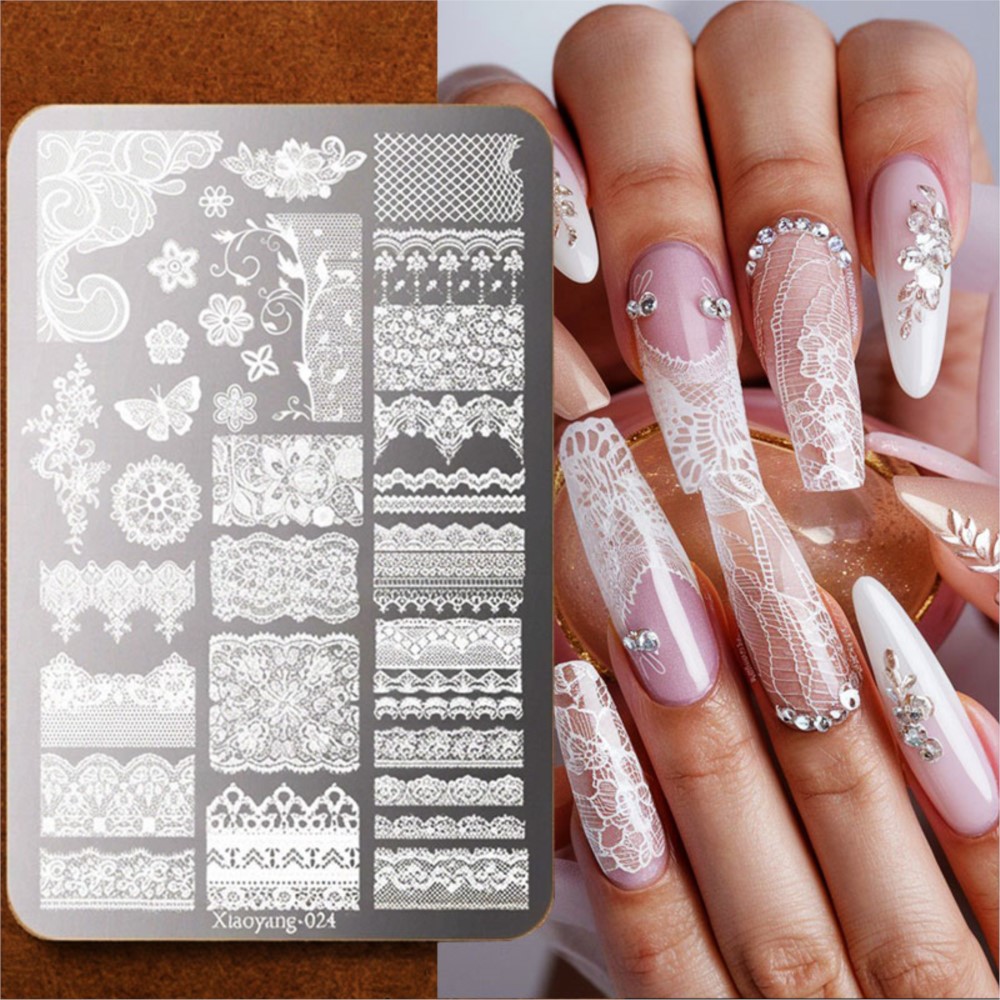 9*15cm 3D Lace Butterfly Nail  - 3D Printing Template incelemesi ve fiyatı