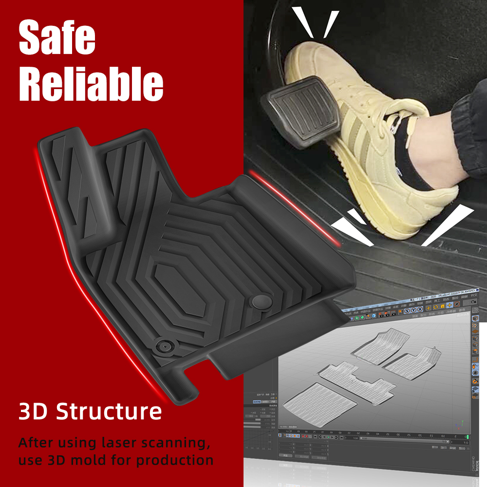 3D TPE Car Floor Mat for Nissa - 3D Printing Car incelemesi ve fiyatı