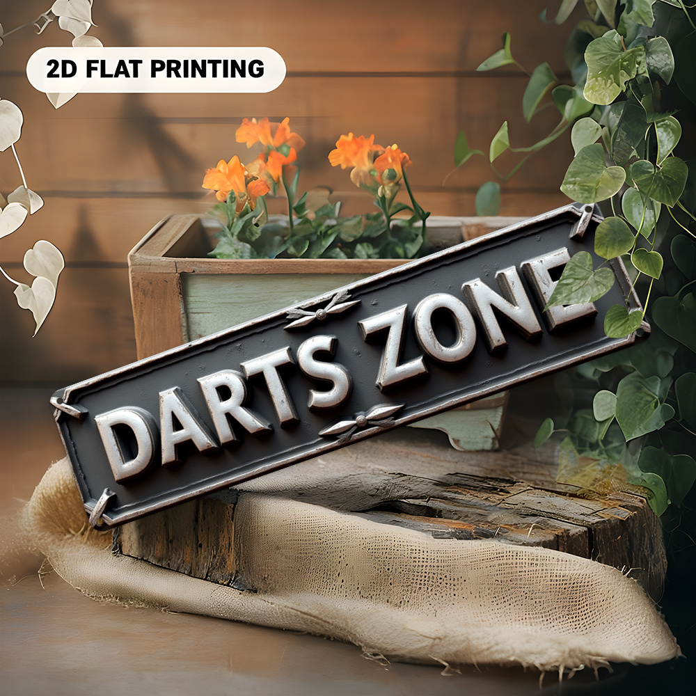 Tin Sign DARTS ZONE 2D Flat Pr - 3D Printing Zone incelemesi ve fiyatı