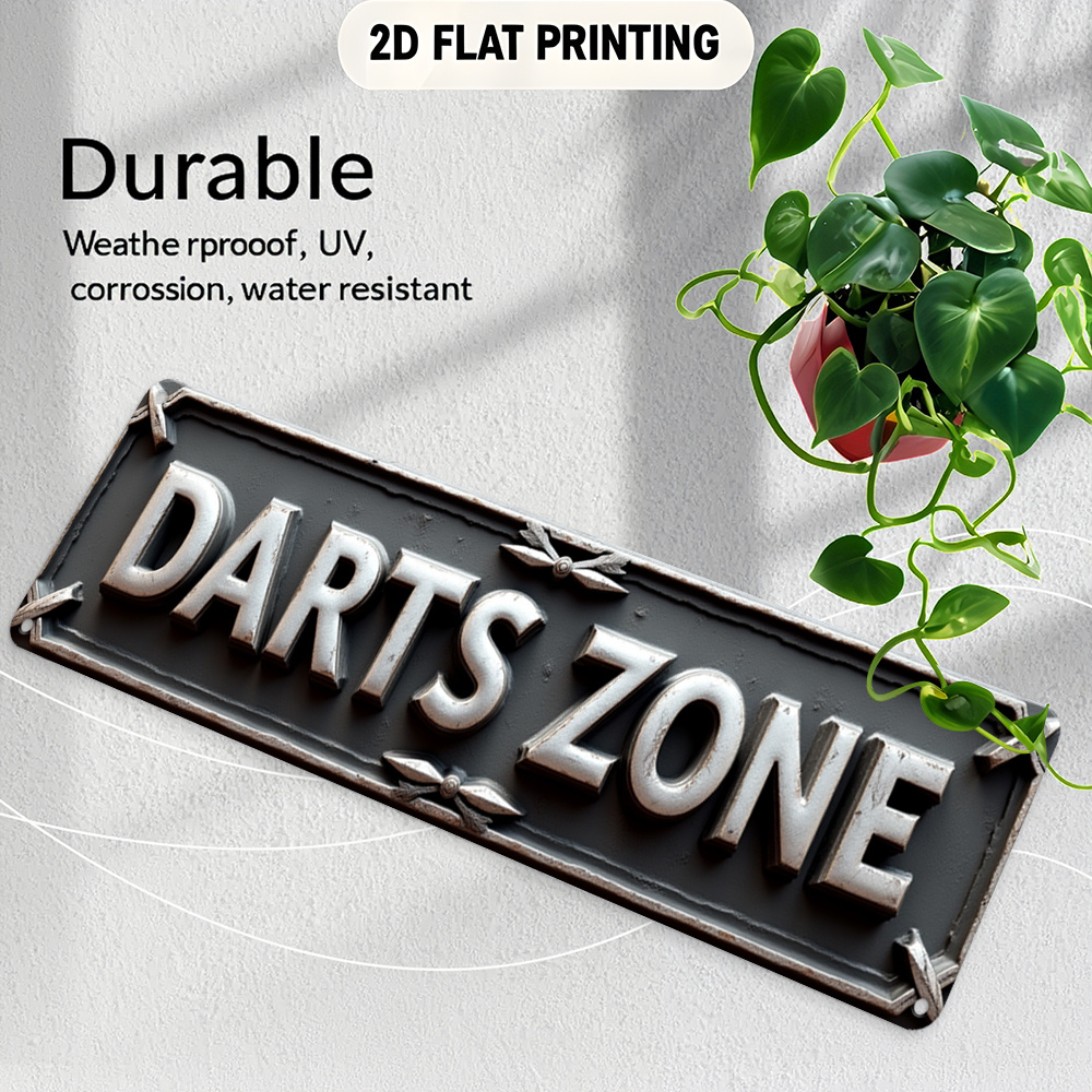 Tin Sign DARTS ZONE 2D Flat Pr - 3D Printing Zone incelemesi ve fiyatı