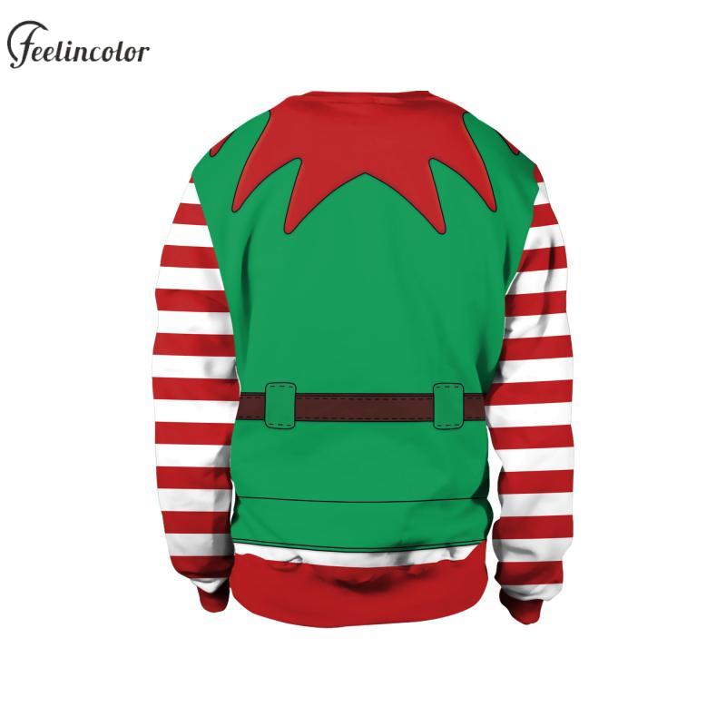 Men Christmas Elf Sweatshirts  - 3D Printing Xmas incelemesi ve fiyatı